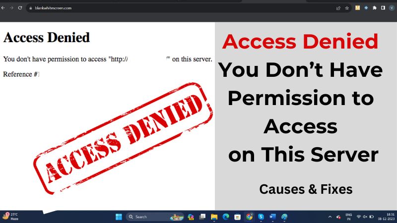 How to Fix Access Denied Website Error in 2025